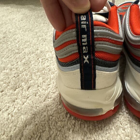 Nike Men AIR MAX 97  DJ5171-600 Athletic Sneakers  RED WHITE Shoes Size 10 - Picture 6 of 8